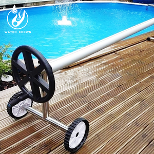 Cubierta de Alta Calidad para Piscinas, Resistente al Agua, con Ruedas, Diseño Moderno de Burbujas, para Piscinas Elevadas - Product Image 6