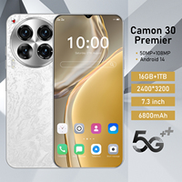 Nouveau Smartphone Android 5G Camon30 Premiere Original 7,3 Pouces 16 Go + 1 To Écran HD 144 Hz Déverrouillé 256 Go avec Charge Rapide 100 W
