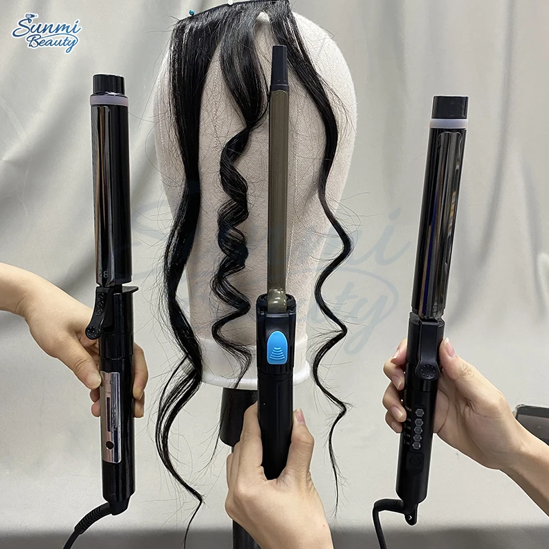 Privet label Salon Ceramic Barrel Hair Curler Electric Professional Curl Hair Curling Iron Hair Curler