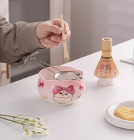 Coffret Cadeau Thé Matcha Japonais Cérémoniel Personnalisé avec Logo, Kit Fouet à Matcha Chasen 5 Pièces