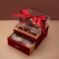 Boîte à cadeaux transparente en acrylique créative pour mariage 2025, boîte vide pour bonbons, souvenirs, utilisation pour portefeuille, boîtes en papier, échantillons fournis