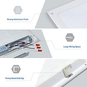 Iluminación LED de Techo para Taller, Comercial, Interior, Hogar y Oficina, 2X2 2X4 5CCT 5 Vatios, Panel Plano LED para Tienda - Product Image 6