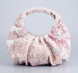 New All Seasons Niche Sequin Embroidered Women's <b>Large</b> Casual <b>Canvas</b> Handbag Zipper High-End Polyester Lining for Daily Fashion - Product Image 1