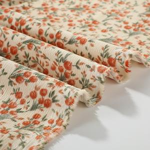 卸売コーデュロイ生地小さな花柄高品質ポリエステル生地レディース服ドレスホームテキスタイルバッグシャツ - Product Image 6