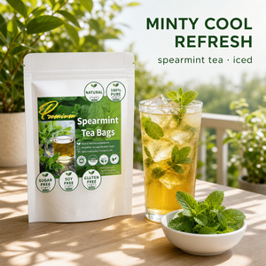 <span class=keywords><strong>Tisane</strong></span> alle Foglie di Menta Verde OEM in Bustine, 60 Bustine da 2g, Grado Superiore, Pura, Fresca, Calmante, Detox, Energizzante, Rinfrescante, Benessere, Confezione - Product Image 3