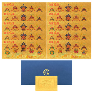 Banconota in lamina d'oro portafortuna 2025 nuova carta <span class=keywords><strong>di</strong></span> plastica regalo impermeabile personalizzata - Product Image 5