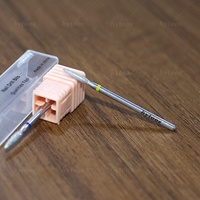 HYTOOS forets à ongles en diamant chromé embout à cuticule russe Pro à extrémité émoussée pour perceuses nettoyeur de peau morte outil de prétraitement des ongles