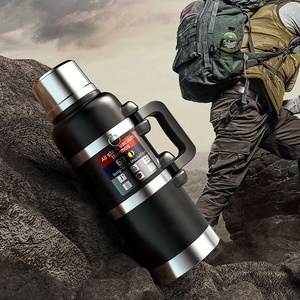 Châu Âu chai nóng khổng lồ với tay cầm có thể gập lại cho khách du lịch có thể tùy chỉnh 304 kim loại 3L/<span class=keywords><strong>4L</strong></span>/5L công suất lớn Thermos Iced chai - Product Image 3