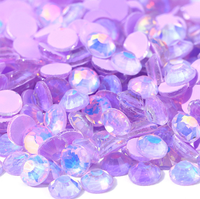 OYE-STONES Strass en verre multicolores opale rose de haute qualité, non thermocollants, à dos plat, pour vêtements et robes