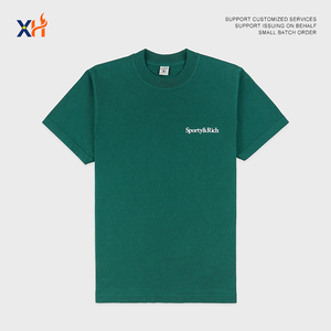เสื้อยืดกีฬาแขนสั้นคอกลมผ้าฝ้ายถักแบบสบายๆ ระบายอากาศได้ดี พิมพ์ลายตัวอักษรโลโก้ตามสั่ง สำหรับฤดูร้อน ใส่ได้ทั้งชายและหญิง - Product Image 1