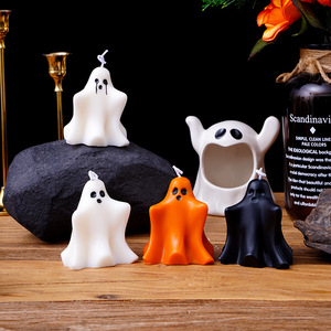 Bougies parfumées Phantom Halloween, faites à la main en cire de soja, pour cadeaux de fêtes – Vente chaude en usine - Product Image 1