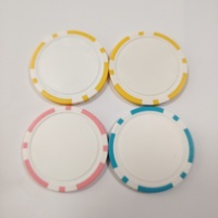 Marqueur de balle de golf personnalisé avec logo, 40 mm, en ABS, jetons de poker, cadeau d'entreprise écologique, impression UV sérigraphiée disponible, XINGYANG GMP20