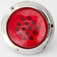 Nouveau feu stop LED rond de 4 pouces, feu arrière 12V IP67 haute/basse luminosité pour remorque, camion, feux arrière de remplacement, feux de position latéraux