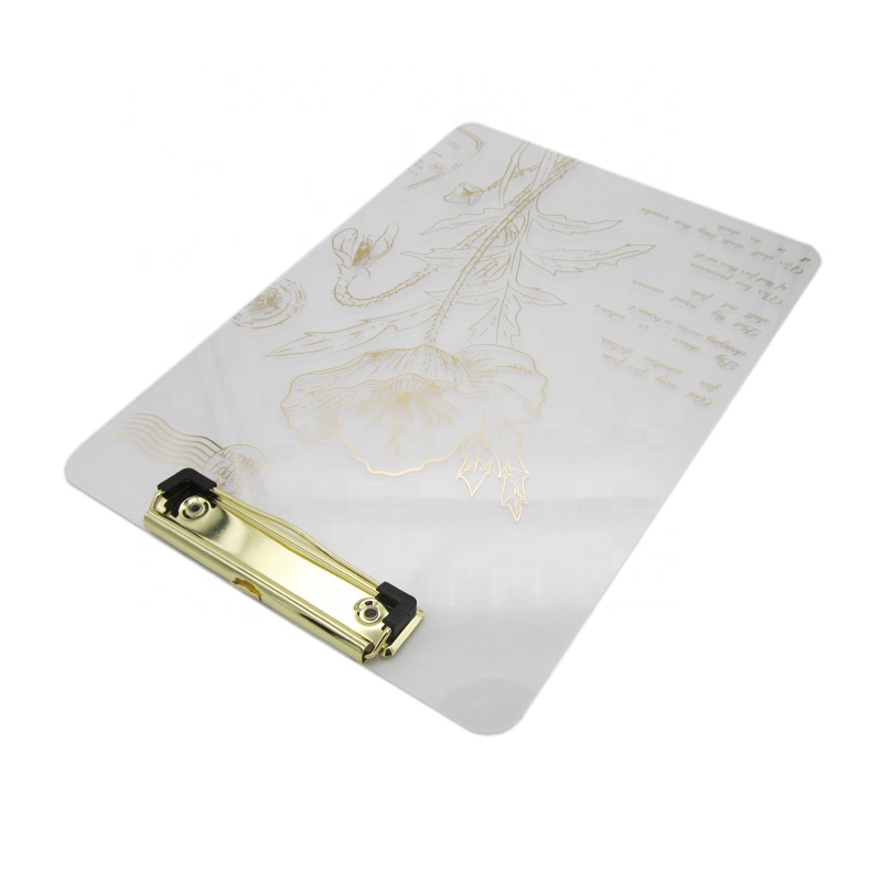 Тестовая бумажная машинка для зажима, креативная Золотая Роза, позолоченная акриловая машинка для зажима с золотым металлическим зажимом