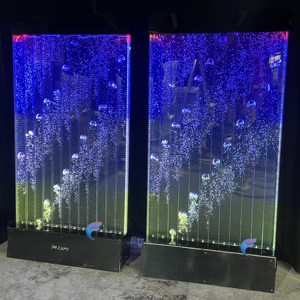 Mur de bulles d'eau sur pied avec lumières LED changeantes, séparateur de pièce, très demandé - Product Image 2