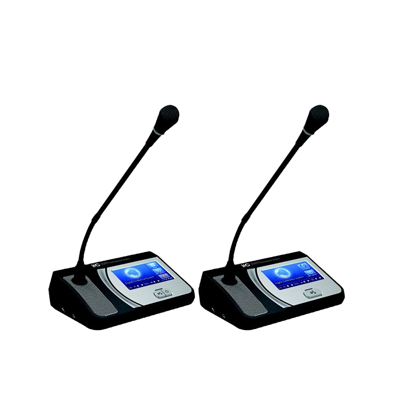 Цифровой беспроводной конференц-системы блок руководителя столов в переговорной циклическая запись голоса с микросхемой чипом микропроцессорные карты-46 дБВ/ПА максимальное 40 мВт TS-0203 < 0.1%