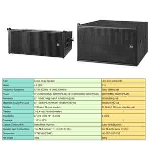 Sistema de Sonido Profesional PA con <span class=keywords><strong>Altavoces</strong></span> Line Array de 10 Pulgadas y Subwoofer de 18 Pulgadas, Equipo de Sonido para Escenarios, Iglesias y Bodas - Product Image 5