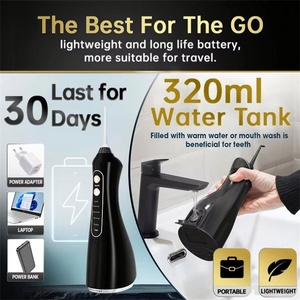 เครื่องทำความสะอาดฟันแบบพกพาไร้สาย พร้อมแรงดันน้ำ 5 ระดับ และหัวฉีด 360 องศา ชาร์จไฟได้ด้วย USB กันน้ำ สำหรับใช้ในครัวเรือน - Product Image 5