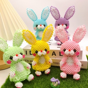 Factory <b>Customized</b> Cute Big Bunny Home Decoration Kids Girl Birthday Gifts Graduation Gift Handmade Rabbit <b>Keychain</b> for Souvenir - Product Image 1