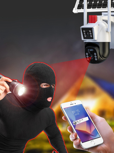 Cámara <span class=keywords><strong>de</strong></span> Vigilancia WiFi SZGOING <span class=keywords><strong>de</strong></span> 3MP para Exteriores, con Energía Solar, Visión Nocturna por IA, <span class=keywords><strong>Sensor</strong></span> CMOS, Tarjeta SIM 4G, Audio Bidireccional, Tarjeta <span class=keywords><strong>de</strong></span> Memoria y Almacenamiento en la Nube - Product Image 4