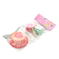 Venta Directa de Fábrica: Set de 24 Adornos para Pastel Kiss con Decoración para Cupcakes, Kit de Suministros