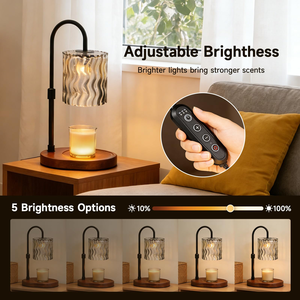 โคมไฟอุ่นเทียนสไตล์คลาสสิกสุดหรูสำหรับเทียนหอมแบบละลาย ปลั๊กแบบ US - Product Image 4