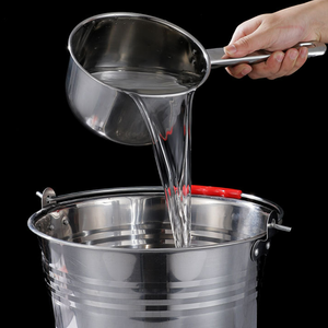 <span class=keywords><strong>Seau</strong></span> en acier inoxydable épaissi pour la maison avec couvercle, <span class=keywords><strong>seau</strong></span> multifonctionnel pour cuisine, bar, bière, avec poignée et couvercle - Product Image 5