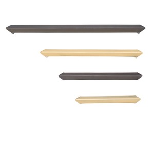 Poignée de meuble de style américain minimaliste moderne, style nordique, or bronze, noir mat, bouton de placard et de tiroir à trou unique - Product Image 1