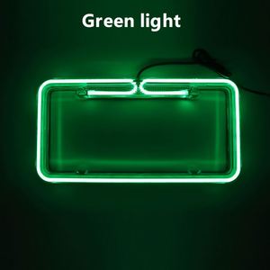 Cadre de plaque d'immatriculation lumineux en plastique coloré de 12 pouces * 6 pouces pour les États-Unis/Canada - Product Image 3