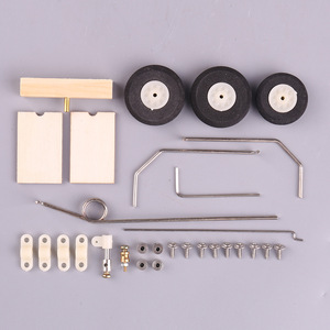 Kit de tren de aterrizaje Su27 para avión Rc, ala fija de madera, rueda delantera, dirección, amortiguación, cable de acero - Product Image 1