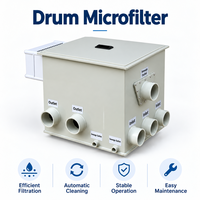 Filtre à tambour rotatif pour bassin à carpes koï Muyuaqua, filtre à tambour à micro-couche en PP pour système d'aquaculture en recirculation