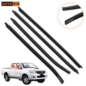 Guarnizioni per Vetri <span class=keywords><strong>Auto</strong></span>, Strisce Antipioggia per Porte 68161-0K010 68162-0K010 per Toyota HILUX GGN #   KUN #    LAN #   TGN #   2005-2015 - Product Image 1