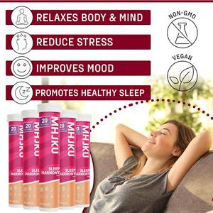 OEM giấc ngủ hài hòa tốt hơn chu kỳ giấc ngủ làm giảm căng thẳng Cải thiện tâm trạng rơi ở lại ngủ thư giãn tâm trí cơ thể ngủ viên sủi bọt - Product Image 4