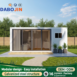 Casa Container Prefabbricata Modulare 20Ft Espandibile con Telaio in Acciaio Zincato, Casa Portatile Pieghevole, Stanza <span class=keywords><strong>Compatta</strong></span> con Scaffali - Product Image 1