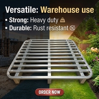 Fabricant de palettes métalliques robustes sur mesure, palettes en acier pour le stockage en entrepôt et la logistique