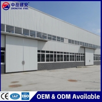 Atelier en structure métallique préfabriquée robuste Q355B à faible teneur en carbone Zhongyue avec services de soudage, découpe et pliage