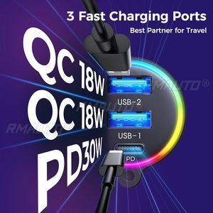 Joyroom Car Adapter Audio FM <b>Transmitter</b> <b>bluetooth</b> 5.3 FM AUX Bass Boost 3 Ports PD&QC 3.0 FM <b>bluetooth</b> for Car - Product Image 5