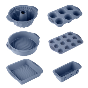 Nhà và nhà bếp bánh ngọt bakeware bánh muffin cupcake bánh mì khuôn bánh công cụ <span class=keywords><strong>Baking</strong></span> Pan Silicone khuôn bánh đặt cho nhà bếp 6 cái - Product Image 6