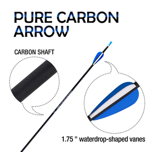 Panah serat karbon, 4.2mm 30 "31" 32 "| Tetesan air menyala, pengambilan presisi untuk kustomisasi grosir pabrik luar ruangan - Product Image 4