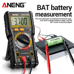 <span class=keywords><strong>Multimètre</strong></span> numérique rechargeable ANENG SZ818 PRO, détection de fil sous tension/neutre NCV, <span class=keywords><strong>multimètre</strong></span> avec outils de test de transistor <span class=keywords><strong>HFE</strong></span> - Product Image 5