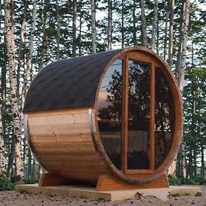 Impermeable al aire libre barril Sauna cedro negro tradicional Sauna calentador Hot <span class=keywords><strong>Rock</strong></span> - Product Image 1