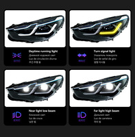 Conjunto de Faros LED para BMW Serie 5 GT F07, Luces de Circulación Diurna, Señal de Giro, Lente de Proyector Doble, 2010-2017, Conexión Plug and Play
