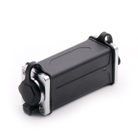 Acoplador impermeable IP65 Cat5/5E RJ45, conector LAN exterior del acoplador de Ethernet