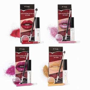 Sistema de Color rojo fresco, imprimación a prueba de agua, polvo Natural vegano, Sin crueldad, brillo de labios, cosméticos, Kit de brillo de labios, venta al por mayor - Product Image 3