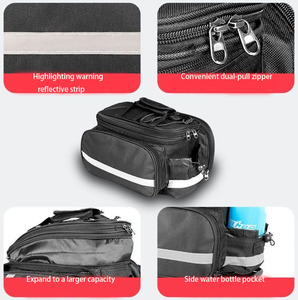 <span class=keywords><strong>Sacoche</strong></span> de Selle pour Vélo de Route et <span class=keywords><strong>VTT</strong></span>, Sacoches Latérales Doubles pour <span class=keywords><strong>Porte</strong></span>-Bagages Arrière, <span class=keywords><strong>Sacoche</strong></span> de Transport Arrière pour Vélo - Product Image 5