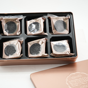 Bán buôn Truyền Thống Trung Quốc nham thạch sô cô la bánh trung thu Pastry Biscuit Snack nấu chín hương vị dòng chảy bánh trung thu - Product Image 2