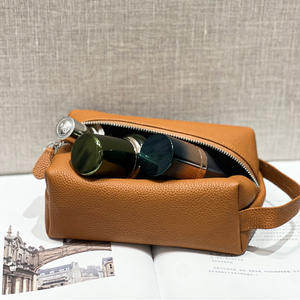 Bolsa de Aseo Personalizada de Cuero PU, Bolso de Compras Diario, Bolsa Cuadrada, Bolsa de <span class=keywords><strong>Viaje</strong></span> para Cosméticos y Maquillaje con Borla y Cremallera - Product Image 2