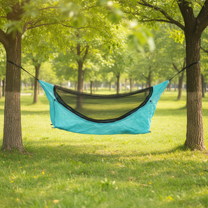 Hamac pliable en nylon Highwin, nouvelle conception, pratique pour les sports de plein air, avec moustiquaire, tapis de couchage, 1-2 personnes, toutes saisons, camping - Product Image 5