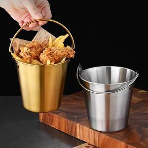 Seau à glace en acier inoxydable 304 avec poignée Seau à collation créative Classique À la mode mini seau à <span class=keywords><strong>champagne</strong></span> polyvalent portable - Product Image 5