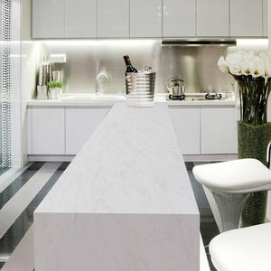 Vente en gros OEM Calacatta or blanc veines de quartz artificiel poli grande dalle de comptoir en quartz durable dessus de table cuisine moderne - Product Image 4